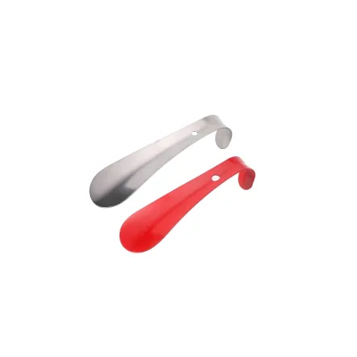 High Quality Shoehorn Metal Shoe-wearing Tool Stainless Steel Shoe Horn Red Coating with CE Certificate