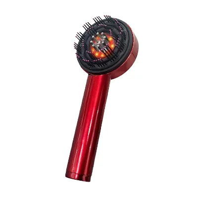 Portable Multi-Functional Head Massager for Home Relaxation Red Hair Treatment Waterproof Vibration Massage Comb Liquid Therapy