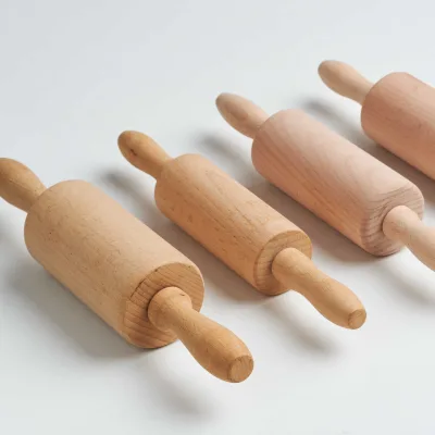 Manufacturers Custom Handle Wooden Rolling Pin Kitchen Supplies Activity Solid Wood Rolling Pin