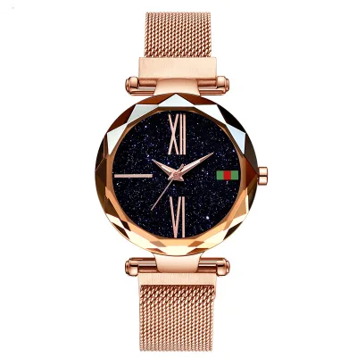 Ladies Wristwatches Waterproof Fashion Woman Rome Style Clocks Luxury Womens Watches Quartz Stainless Steel Magnet Female Watch
