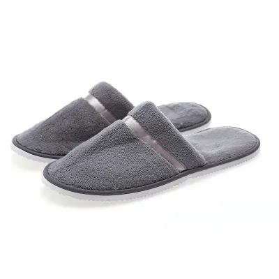 New Couple Custom logo Personalized Washable Disposable Customer Service Star Sheraton Plush Spa Luxury Hotel slippers