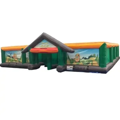 Inflatable Corn Maze Customized Amusement Park Labyrinth Portable Outdoor for Kids and Adult