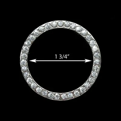 Various Size Waterproof Silver Rhinestone Bikini Connector Gold Plated Bikini O Ring Buckle for Swimwear Hardware  Accessory