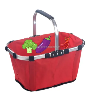 Collapsible reusable outdoor storage kit picnic basket, storage basket