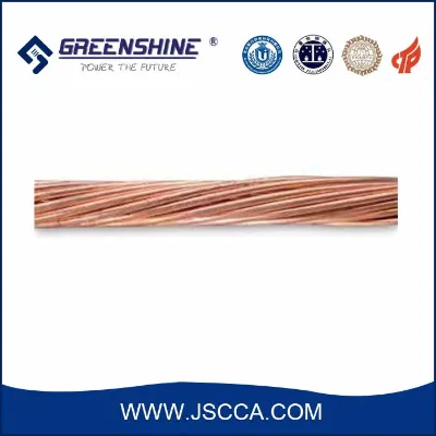 Flexible Solid Copper Clad Aluminum (CCA) Electrical Wires 14-24 AWG for Power Cable Conductor (CCAS Model)