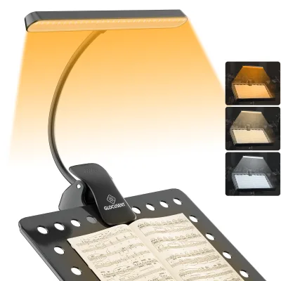 Custom Logo OEM Wholesale Eye Caring 56 Leds Clip on Music Stand Light Rechargeable Dimmable Sheet Music Piano Light Lamp