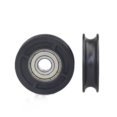 Customizable Single Row Deep Groove 626zz Bearing Polyurethane PU Nylon Coated Pulley Wheel ZZ Seals for Sliding Door OEM