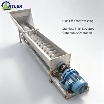 Antler Industrial Slat Processing Machine Edible Salt Crushing Washing Conveyor Machine