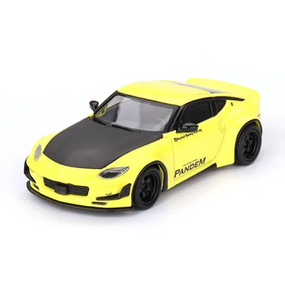 Mini GT MGT00752-R 752 1/64 Nissan Z Pandem Ikazuchi Yellow RHD Diecast Scale Model Car