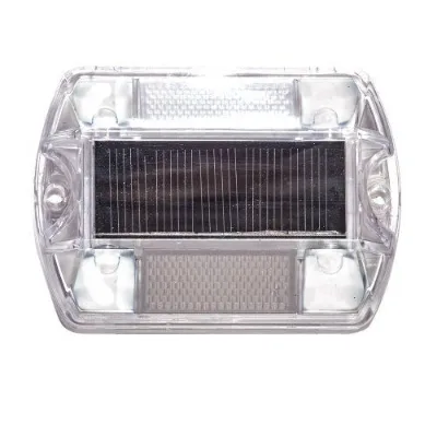 4 led Waterproof IP67 Warning outdoor ground safty reflective outdoor solar road warning flashing light solar road paver light