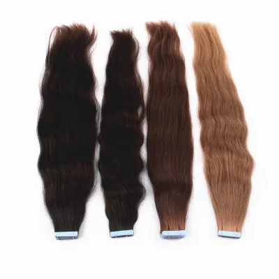 Beauty Plus Different Color Curly Tape in Remy Hair Extensions Available Brazilian Curly Tape Hair Extensions