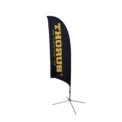 2026 Wholesale Detachable Customized Printing Beach Flags for Advertising