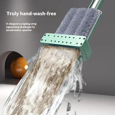 Household Cleaning Tools Hand Press Free Floor Mop Ultra-fine Fiber Window Cleaning Lazy Mop Ultra-fine Fiber Flat Mop