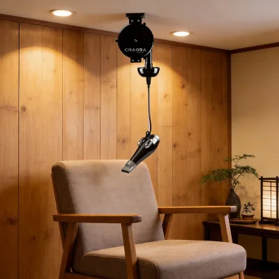 CHAOBA CB-8900C Professional Ceiling Mounted Hair Dryer with Retractable 4M Cord 2000W Salon Hanging Hair Dryer for Barber Shop