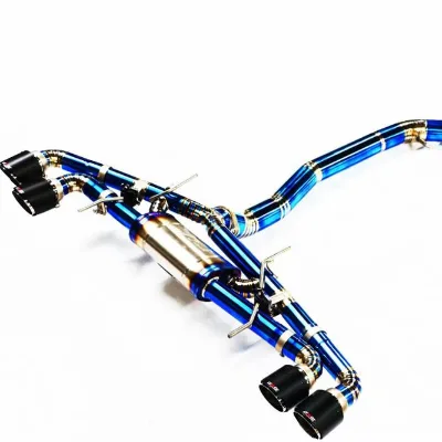 Active Sound Titanium & Stainless Steel 3.5/4 Inch Downpipe Y Pipe Catback Exhaust for GT-R R35 3.8T Engine