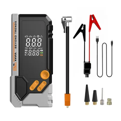 OEM ODM Multifunctional Car Jump Starter and Tire Inflator Wholesale Portable Wireless Air Pump Emergency Vehicle Tool Kit