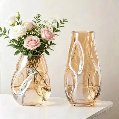 Customization Storage Tank Glass Plant Hydroponic Bottle Flower Arrangement Crystal Glass Vase for Wedding Party Decoration