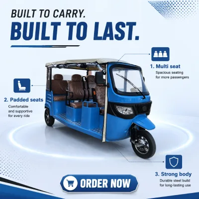 Sightseeing Electric Passenger Tricycle All Season Enclosed Rainproof Cart Investors Daily Rental Service Taxi Vehicle