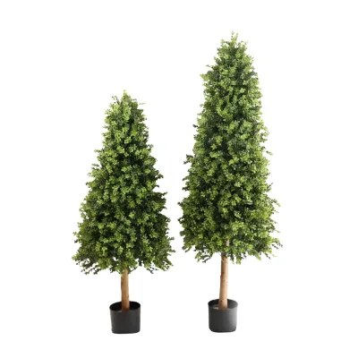 Home Garden Decoration Artificial Boxwood Tree Wholesale Outdoor Topiary Bonsai Tree
