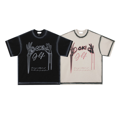 Custom Fashion Tee Shirts for Men Over Size Tee Shirts Short Sleeve T-shirt
