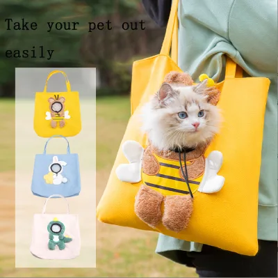 Pet Carrier Bag Dog Shoulder Carry Bags for Outdoor Travel, Cute Style Pet Bag, Pet Slings Bag for Small Dogs Cats