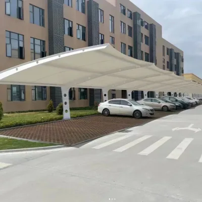 Modern Tensile Fabric Roof Membrane Structure Eco-Friendly Outdoor Tent for Basketball Court Garage Villa & Park