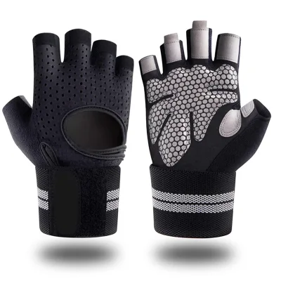 ZJFIT Weightlifting Workout Gloves With Wrist Support Custom Fitness Weight Lifting Men Women Gym Gloves