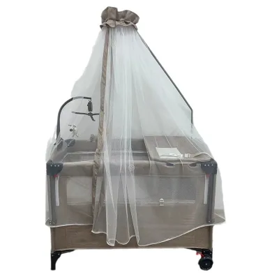 Bed Cots Twin Babies Year French Crib Stainless Steel Luxury 3 Old New 150 X70 Rockable Baby Playpen Outdoor Travel Cot