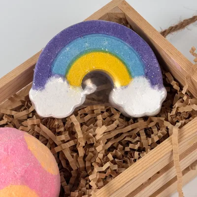 OEM 100% Essential Oil Vegan Relaxing Moisturizing Bath Bomb for Sensitive Skin