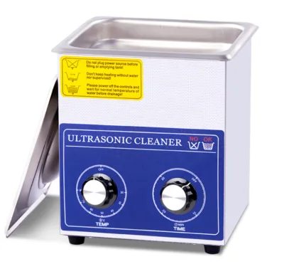 PS-10 Model 2 Liter Electric Ultrasonic Cleaner Mechanical Version with Knobs for Household Use