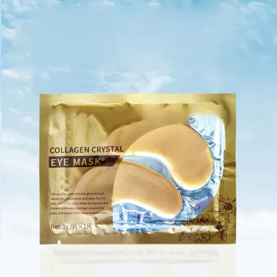 Own brand moisturizing dark circles and puffy bags under the eyes wrinkles 24k gold skin care collagen female male eye gel pad