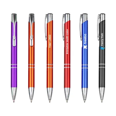 Cheap Wholesale Manufacturer High Quality Slender Pen Body Metal Ballpoint Pen With Custom Logo