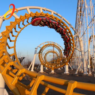 High Quality Steel Outdoor Roller Coaster Ride for Youth-Price for Shopping Mall Use Zhipao Six-ring Commercial Steel