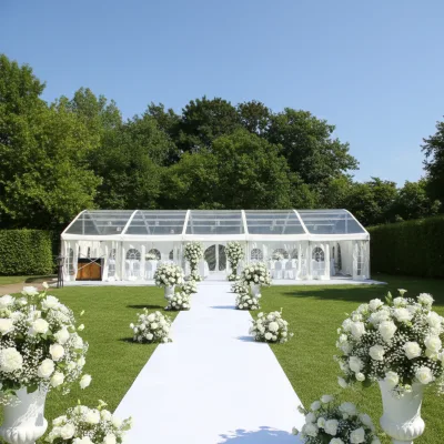 Customized Wedding Tent Outdoor Marquee Tante De Mariage Glamping Iron Event Party 10x20 Tents for 300 500 1000 People Events