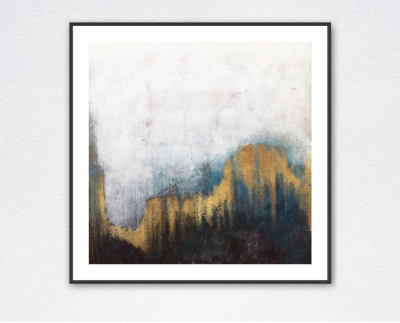 Villa Decoration Framed Modern Printed Painting Abstract Art on Canvas