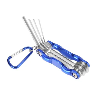 Portable Torx Hex Multitool Folding Allen Wrench with Keychain