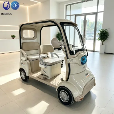 Luxury Version Semi Enclosed Electric Golf Cart, Household Open Small Electric Four-wheel Drive