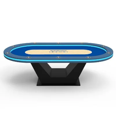 YH High Quality Luxurious Design Poker Table Solid Wood&Steel Bottom Texas Table With Cup Holder
