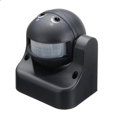 AC110V-240V Outdoor Human Body Infrared Motion Detector Motion Sensor Switch Module Black White