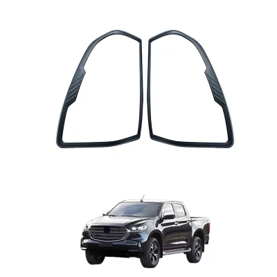 Tail Light Cover for BT50 2021-2024 Pickup Truck Exterior Accessories ABS Tuning Chrome Trim Lamp Protecter Kit