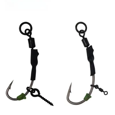 Wholesale 2# 4# 6# 8# Carp Fishing Group hook, Anti-Bottom Fishing Group Bead Floating Ball Bait Gear