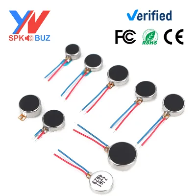 Custom 7mm/8mm/10mm High-end Vibration Flat Motor Small Coin Button Type Vibration Electronic Component for Electronic Products