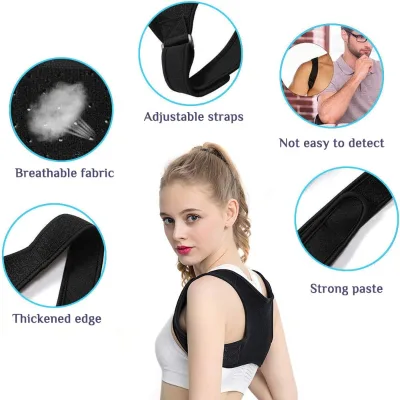 Neoprene Adjustable Back Posture Corrector Clavicle Device Shoulder Brace