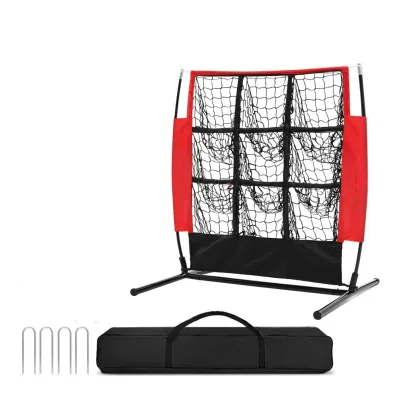 Precise Practice Heavy Duty 8 Ply Mesh Baseball Softball Backyard Portable Pitching Target Net