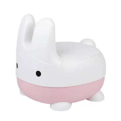 Cute Rabbit Plastic Baby Potty Toliet Outdoor Travel Potty Seat