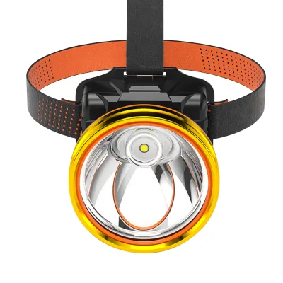 3w Cheap ABS Portable Headlamp Three Gears USB Charger 500m Headlamp with Battery Indicator for Outdoor Fishing