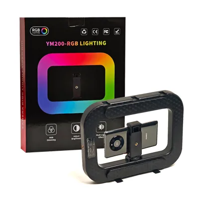 20w Rgb LED ring light for multi-functional, powerful portable lighting for outdoor video and smartphone cameras