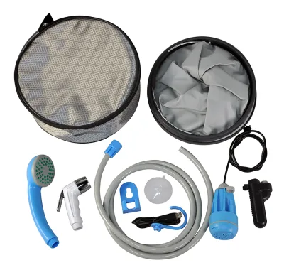 Personal Hygiene Ablutions Shattaf Rechargeable Water Saving Collapsible Portable Sprayer Toilet Bidet Folding Bucket for Travel