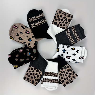 Fashion Trend Striped Leopard Print Style