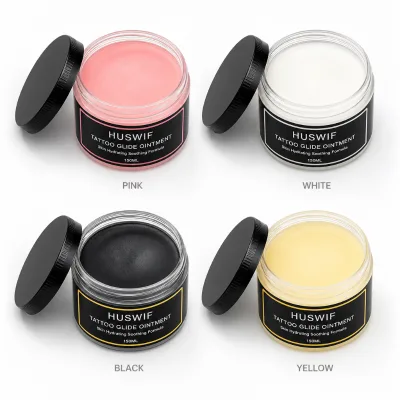 Herbal Plant Based Protective Moisturizing Tattoo Healing Nourishing Pink Yellow Black White Tattoo Glide Ointment